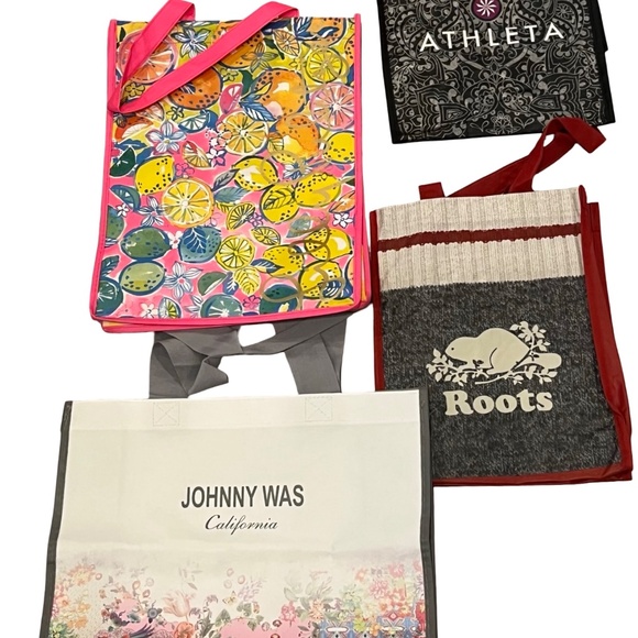 15pc Lot Reusable Shopping Tote Bags Lululemon Lily Pulitzer Vineyard Vines Plus - Picture 6 of 12